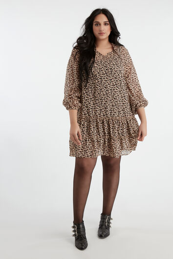 Robe &agrave; imprim&eacute; animal m&eacute;tallis&eacute;