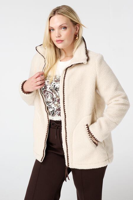 Veste Teddy avec fermeture éclair Veste Teddy avec fermeture éclair