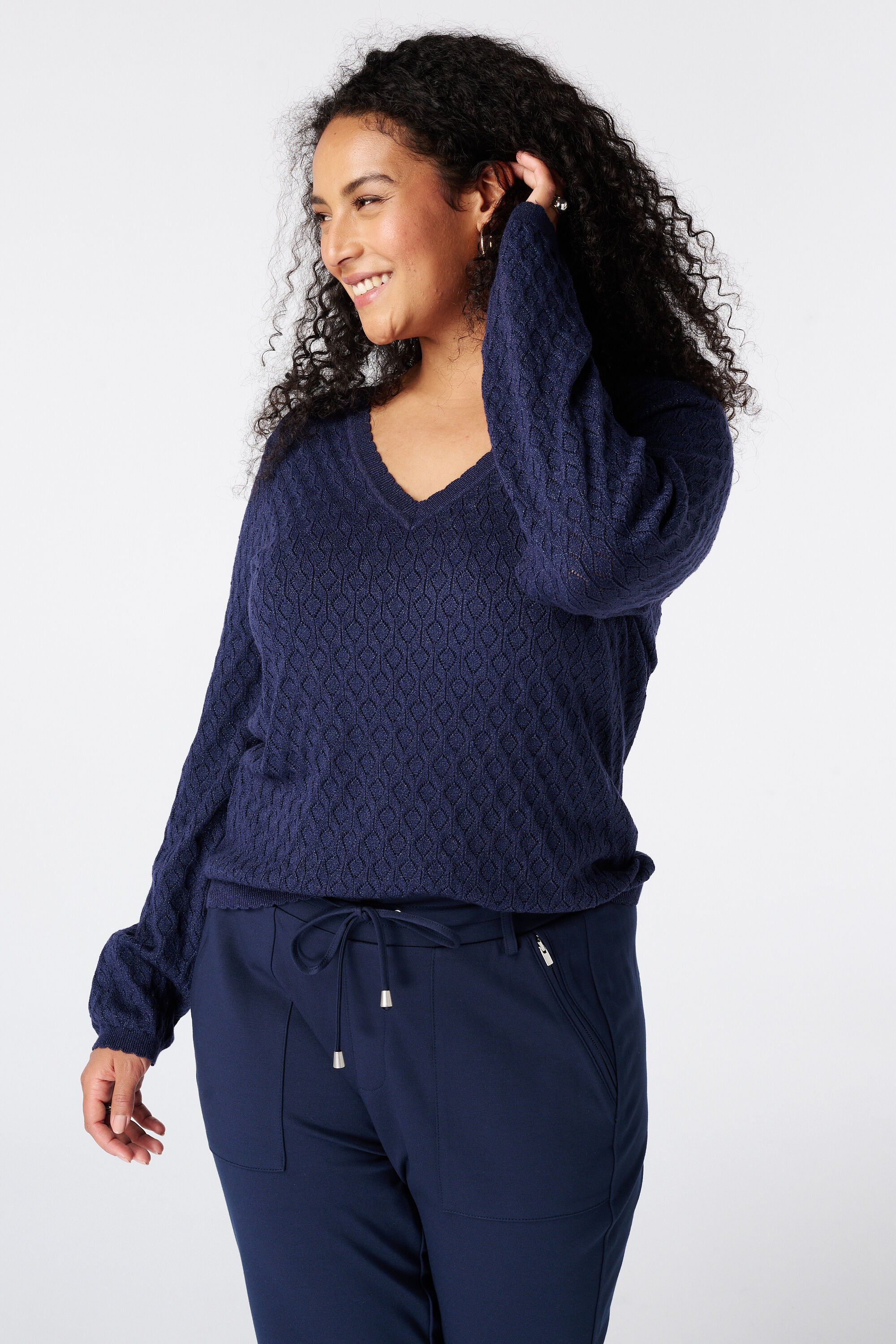 Pantalon fusel&eacute; &agrave; taille &eacute;lastique