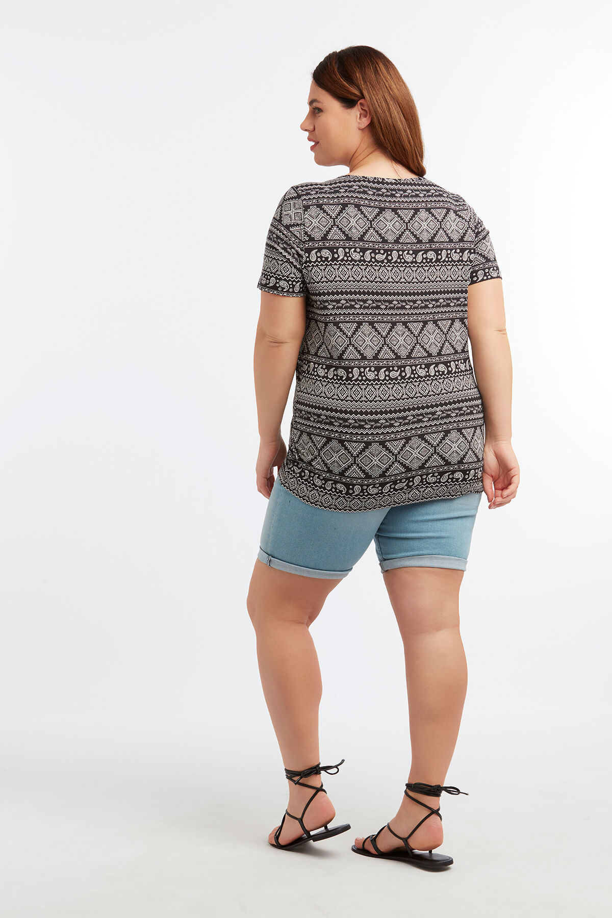 T-shirt basique imprim&eacute; image number 4