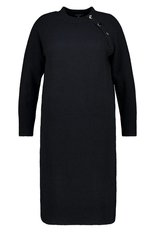 Robe midi en maille avec boutons fantaisie image number 1
