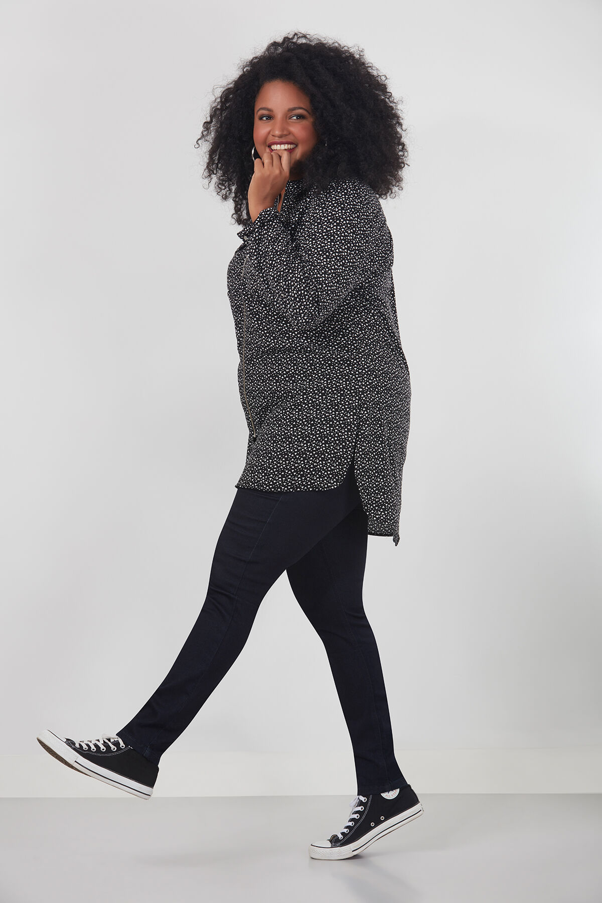 Chemisier long avec fermeture &eacute;clair image number 3