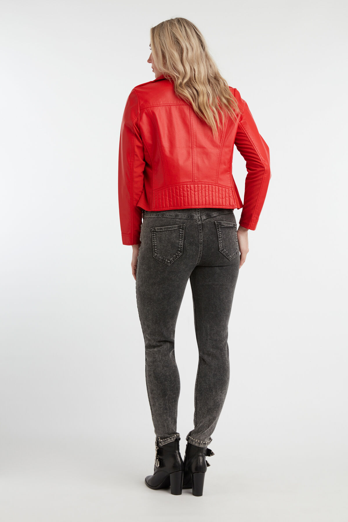 Veste style motard en similicuir image number 5