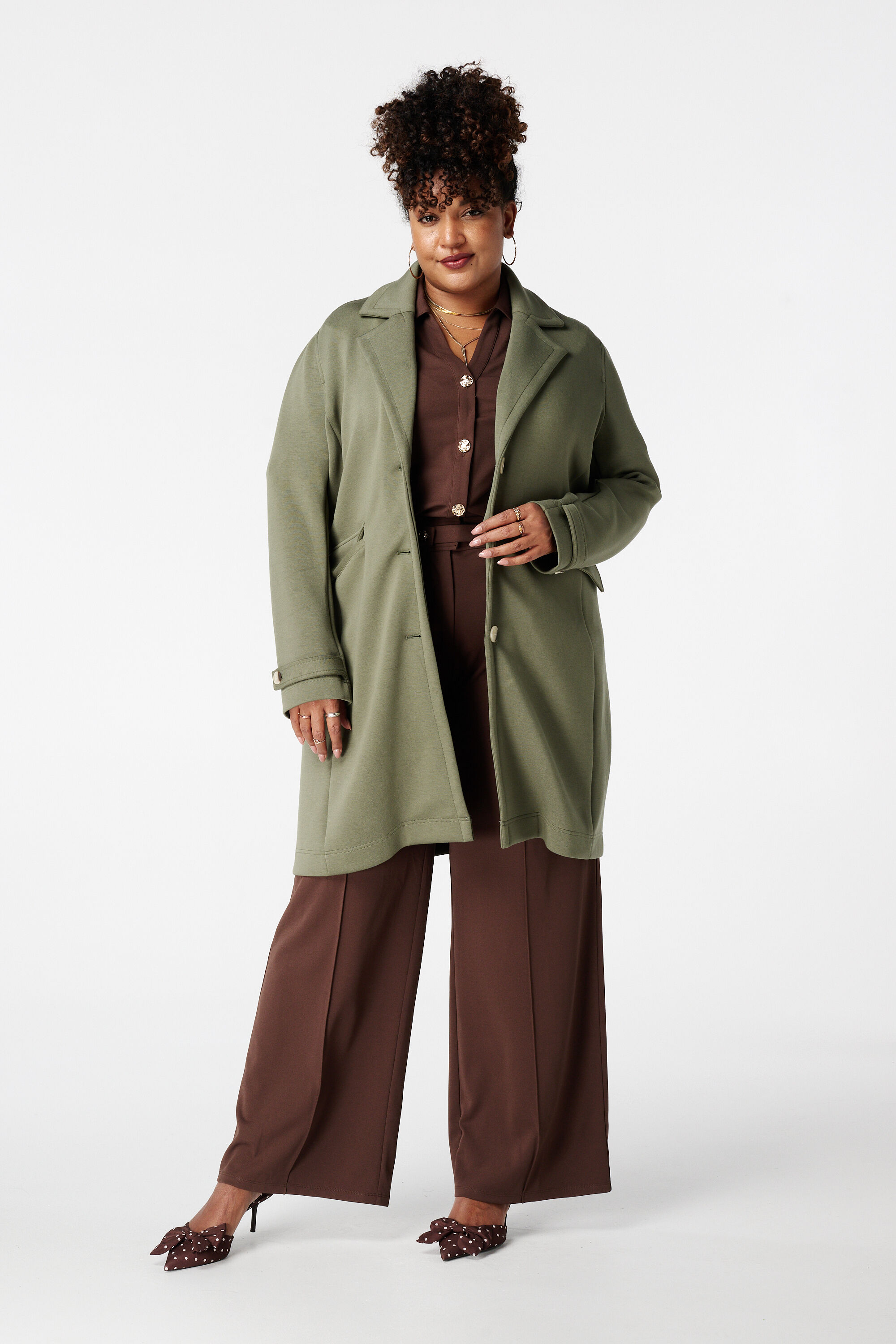 Manteau avec fermeture &agrave; boutons image number 5