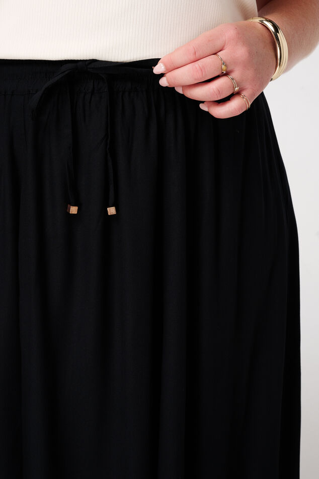 Jupe maxi à taille élastique image number 4