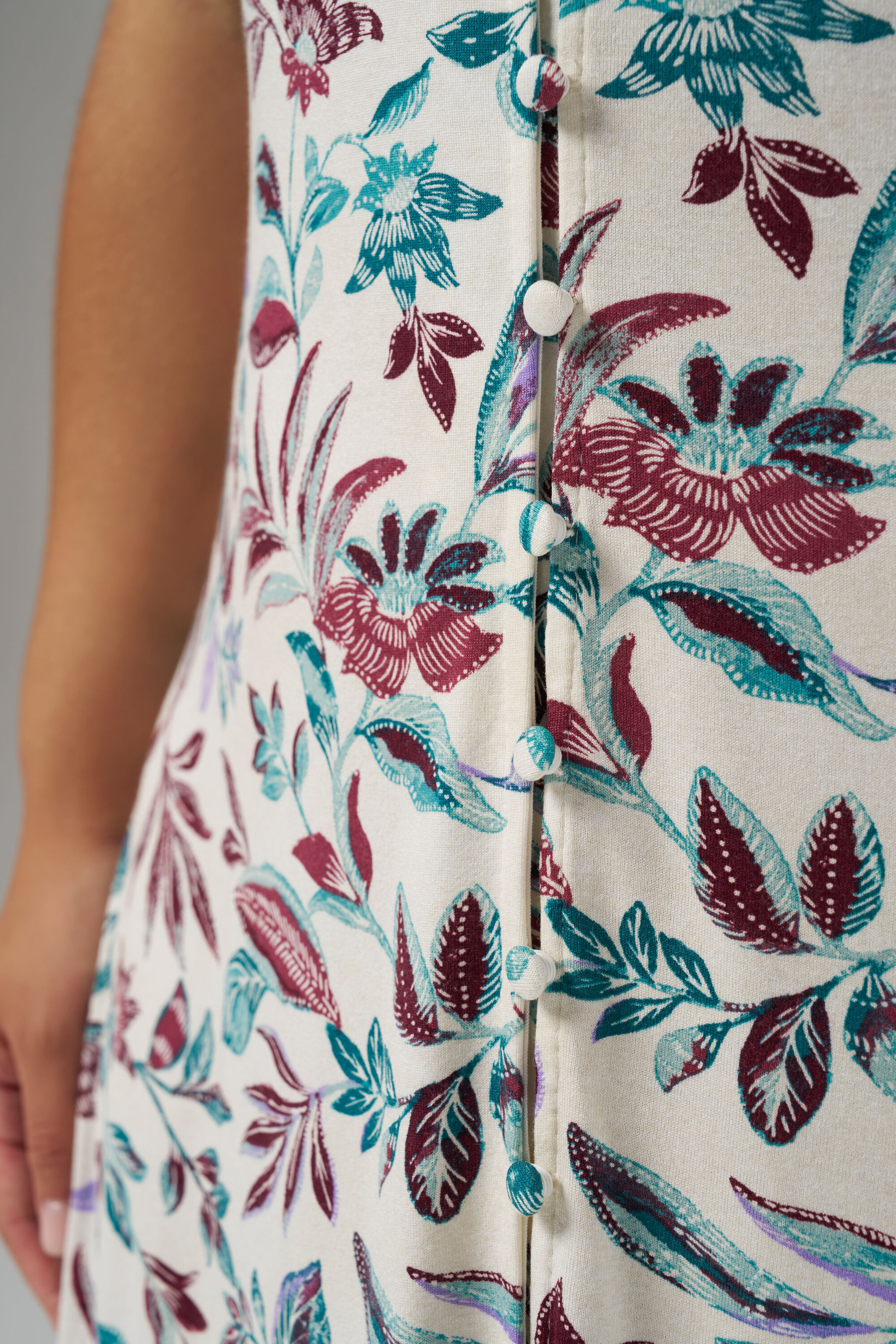 Robe midi &agrave; imprim&eacute; floral image number 4