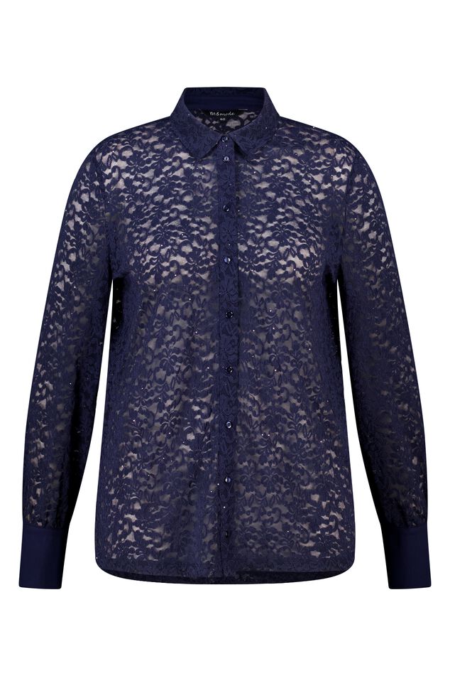 Top avec dentelle et paillettes image number 1