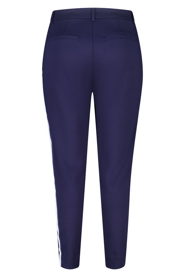 Pantalon fuselé avec passepoil sur le côté image number 2