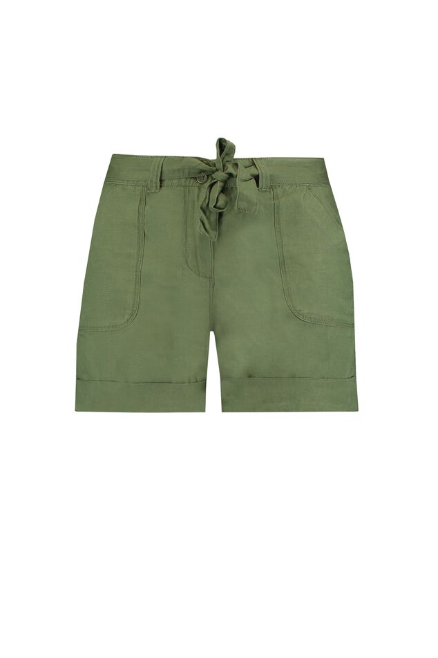 Shorts en lin mélangé image number 1