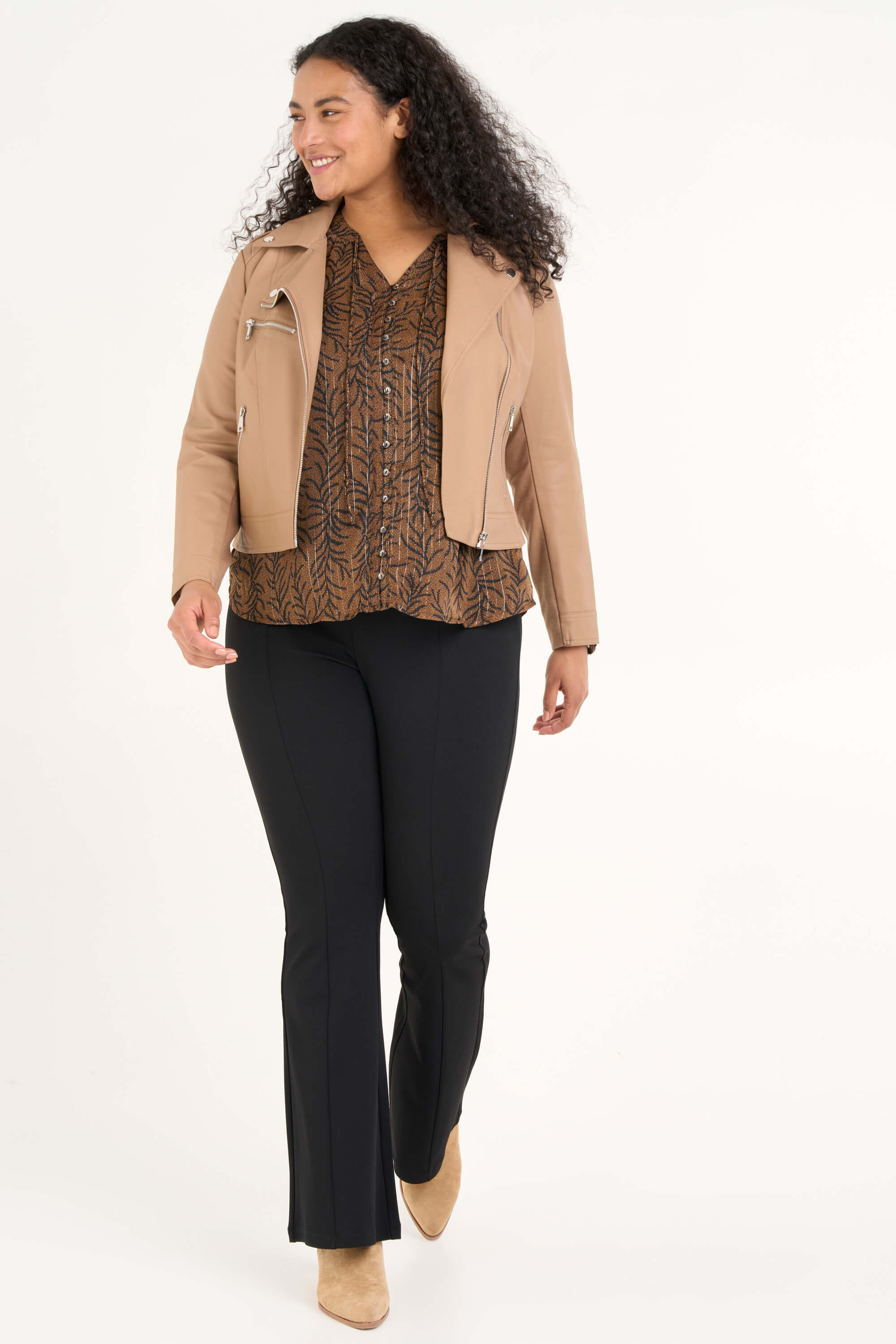 Veste style motard en similicuir image number 5