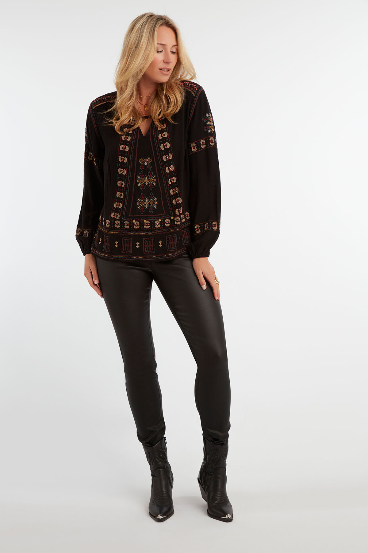 Chemisier &agrave; broderie   image number 3