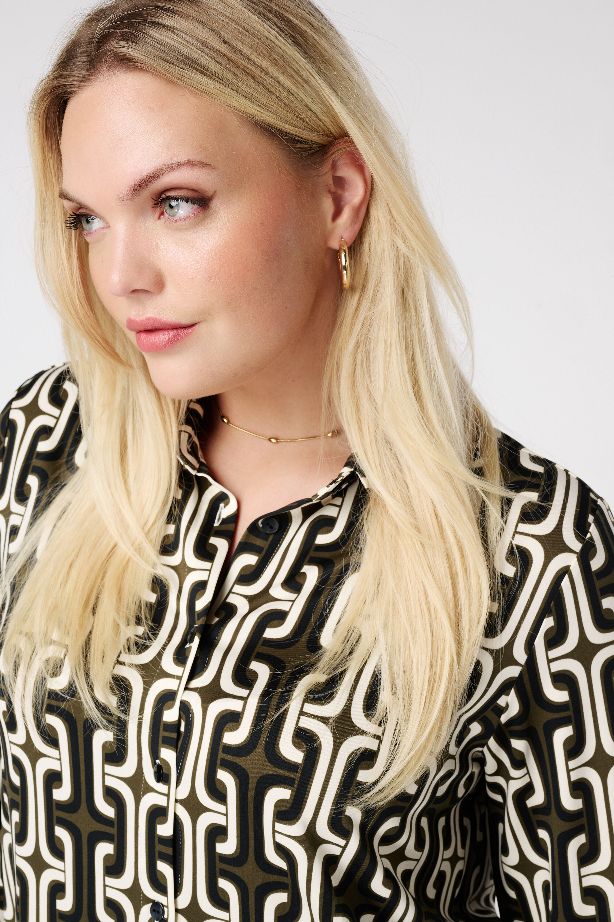 Blouse longue imprim&eacute;e image number 4