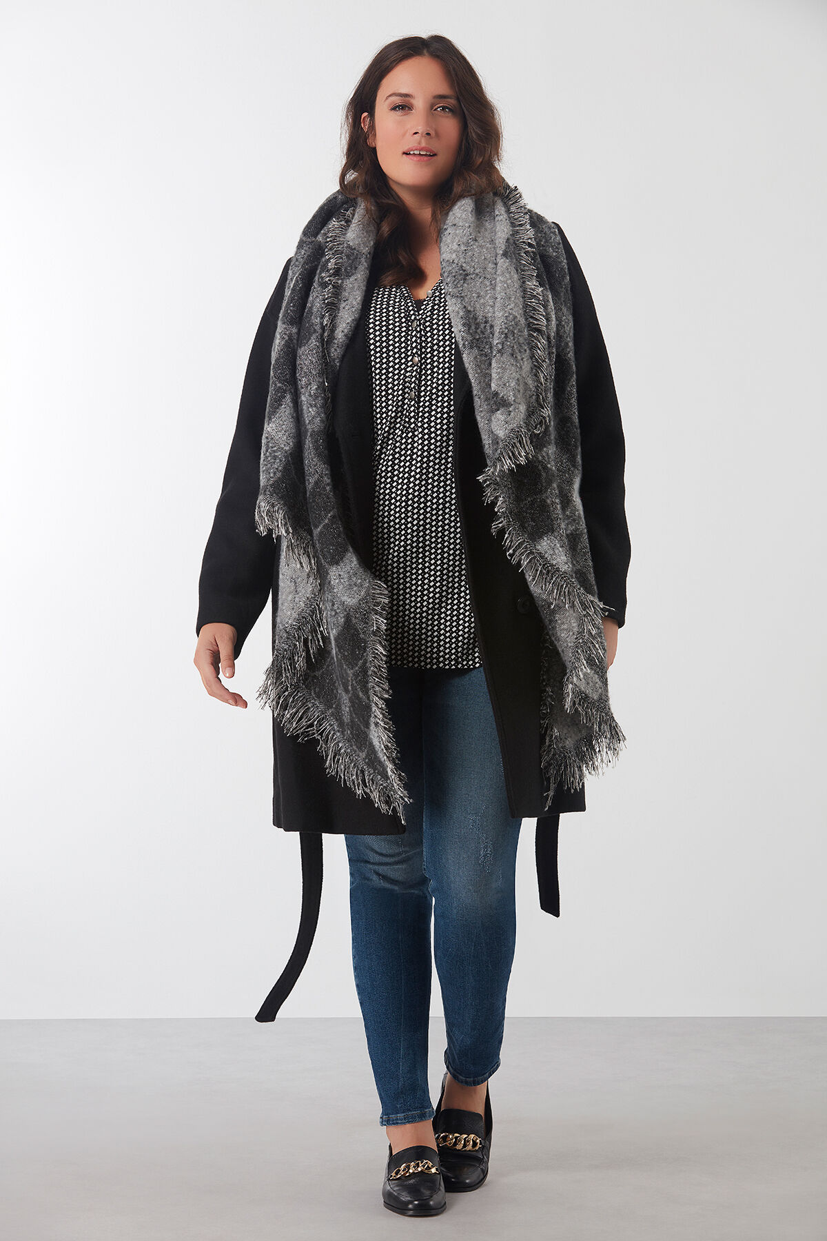 Foulard en Lurex argent&eacute; image number 1