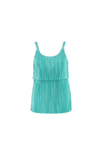 Haut pliss&eacute; avec volants