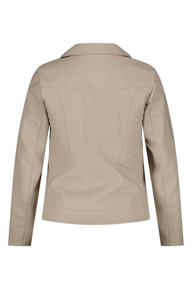 Veste en similicuir noire image number 2