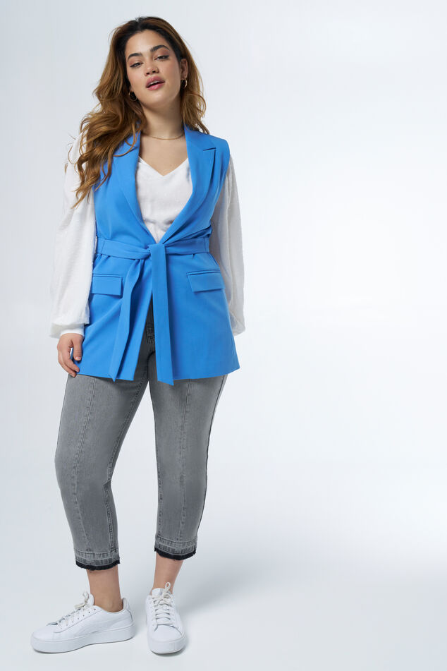 Gilet avec ceinture assortie image number 0