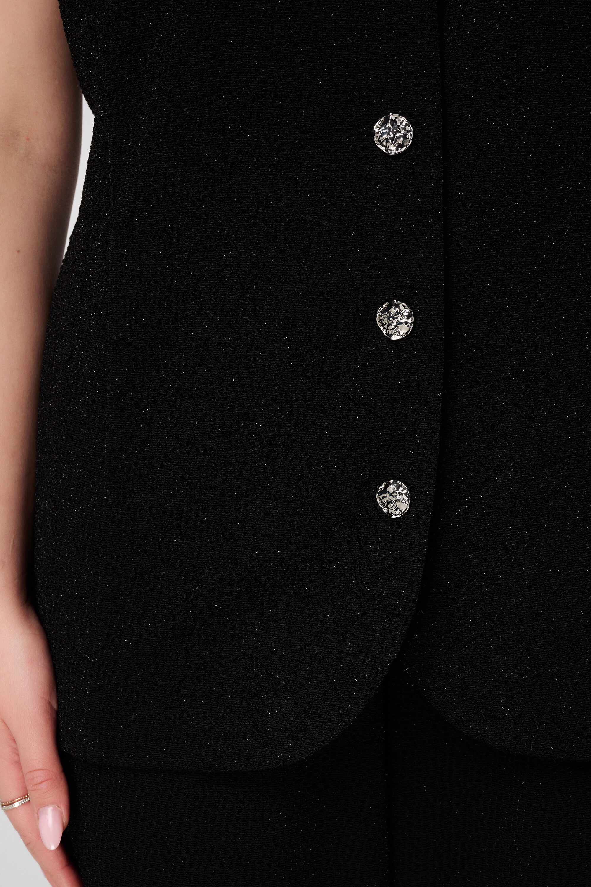 Gilet avec boutons et lurex image number 6