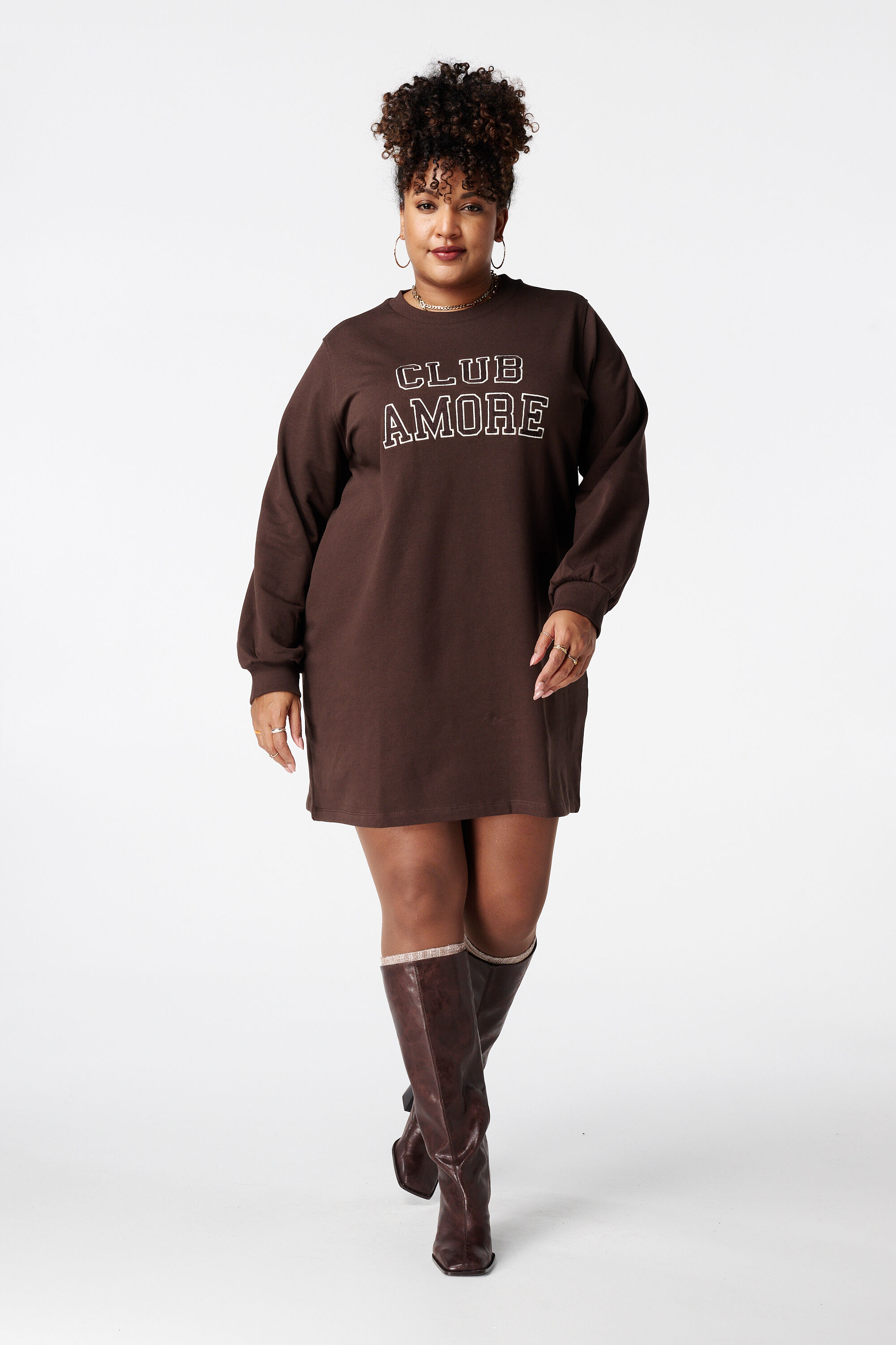 Robe-pull avec texte