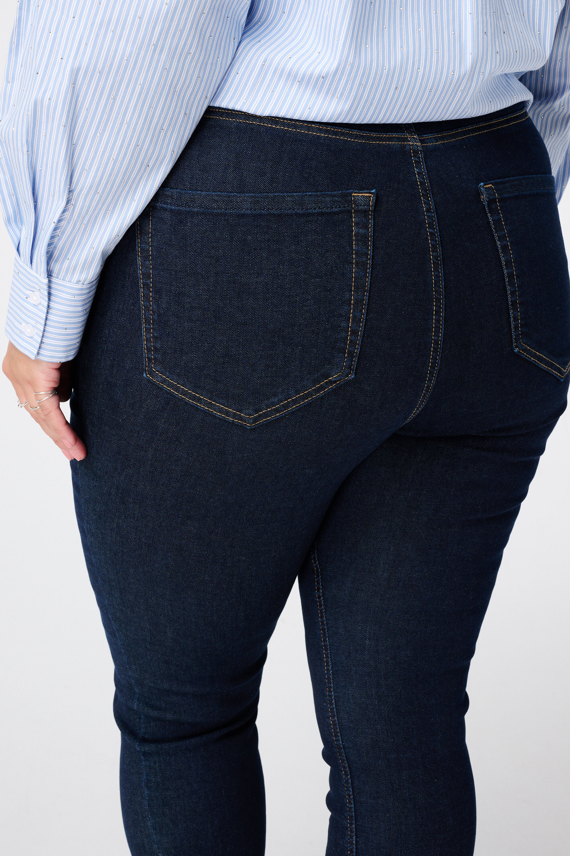 Jean skinny taille haute CHERRY image number 4