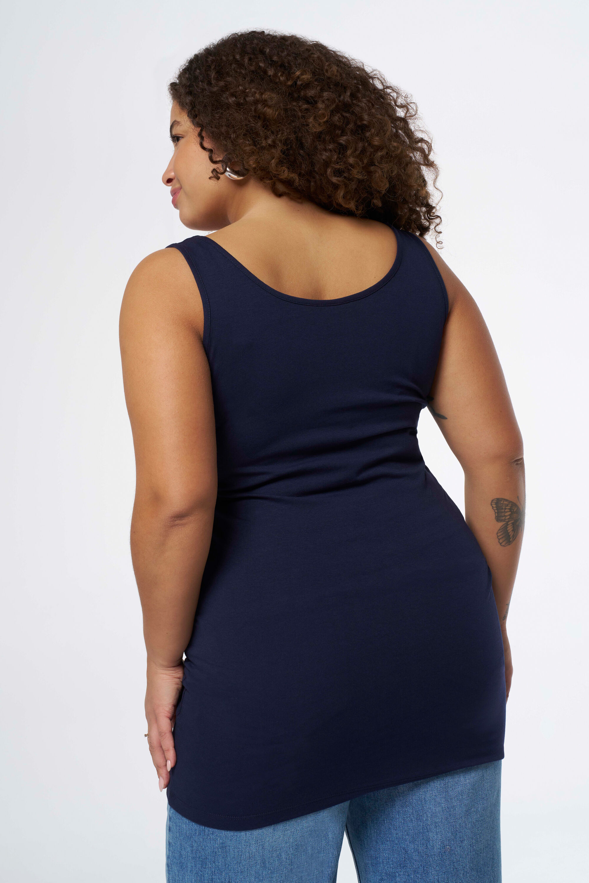 D&eacute;bardeur long en coton image number 3