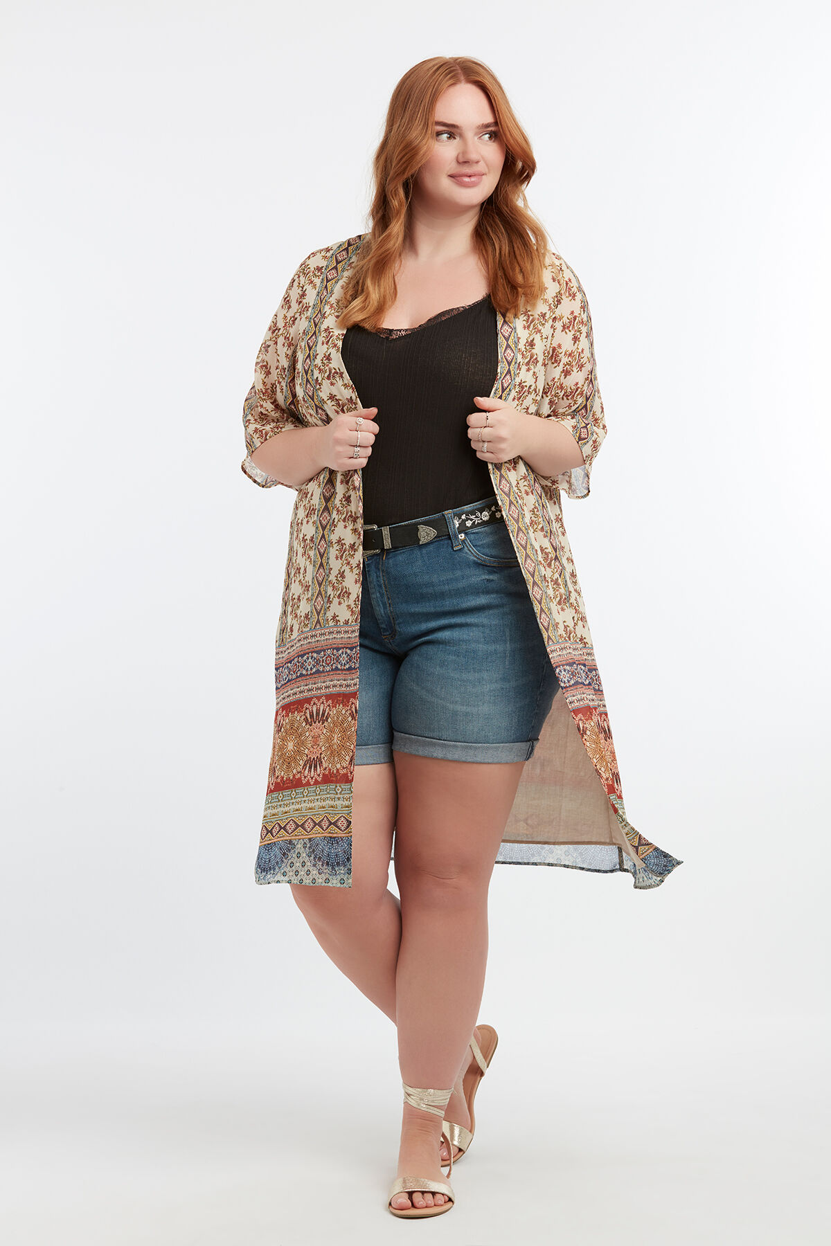 Kimono avec imprim&eacute; image number 5