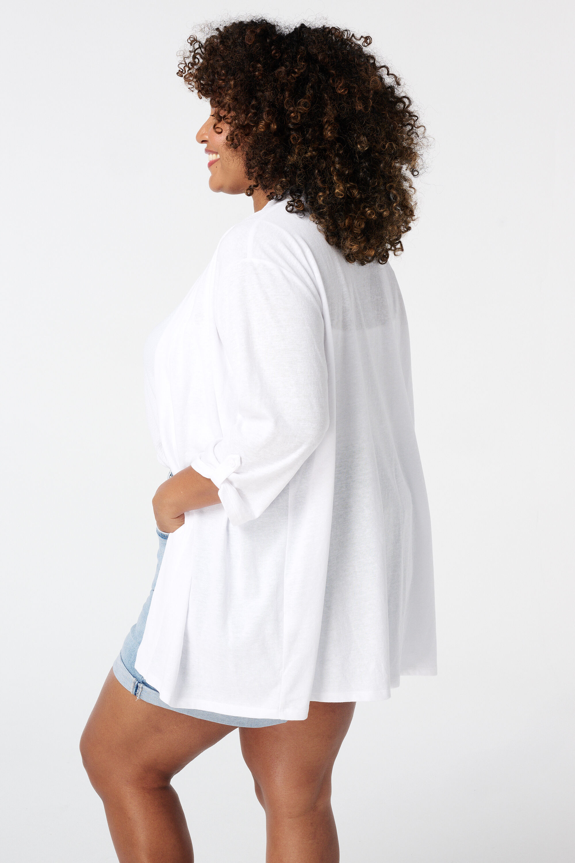 Gilet avec manches trois quarts image number 3