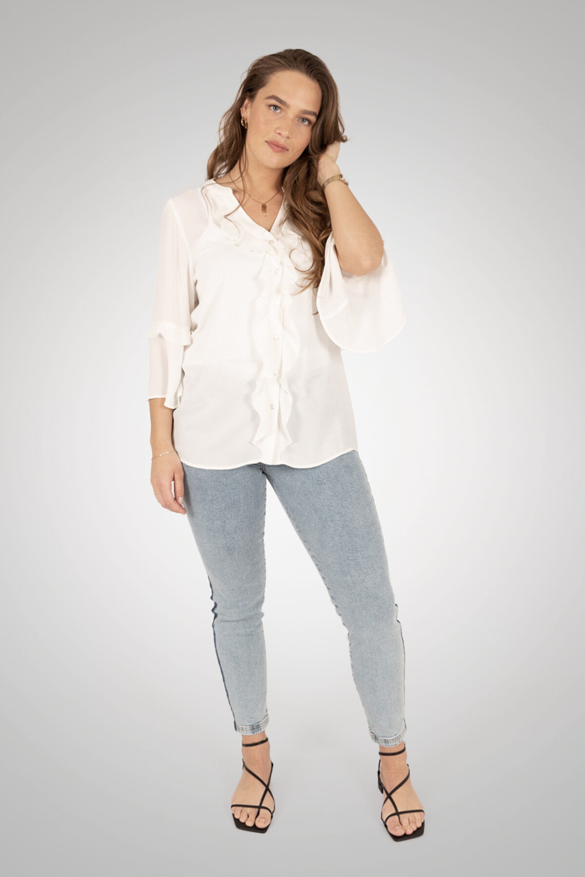 Chemisier &agrave; volants image number 3