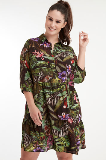 Robe &agrave; imprim&eacute; jungle