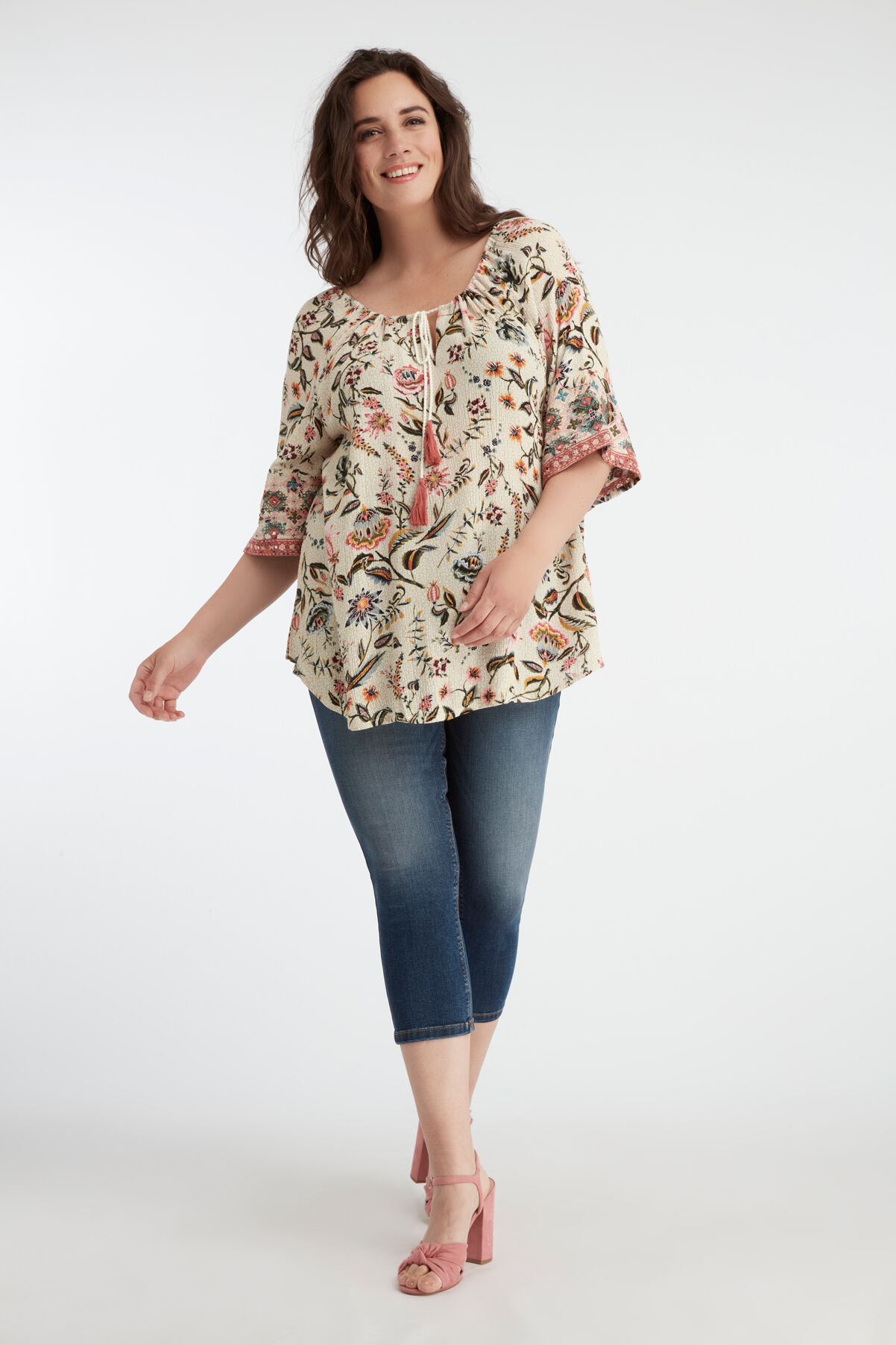 Chemisier boh&egrave;me imprim&eacute; image number 5