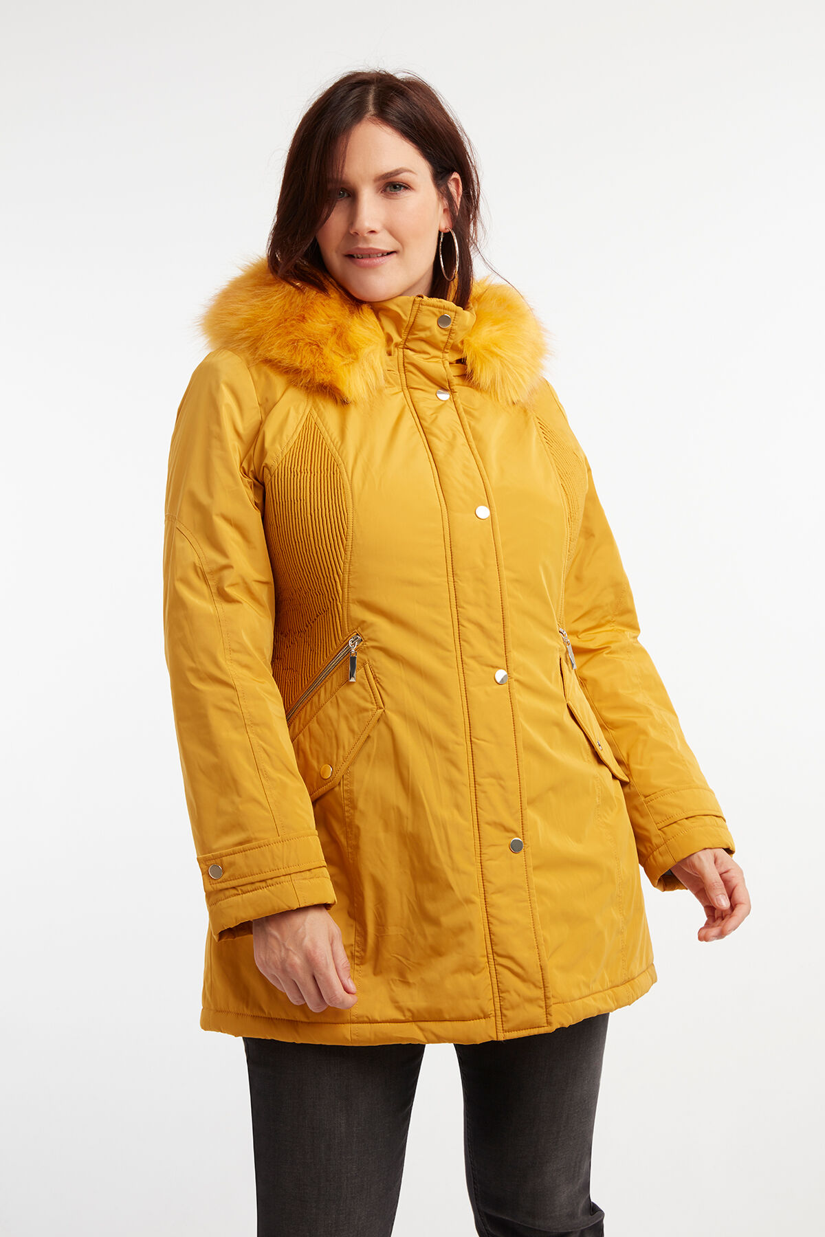 Parka avec col en fausse fourrure image number 4