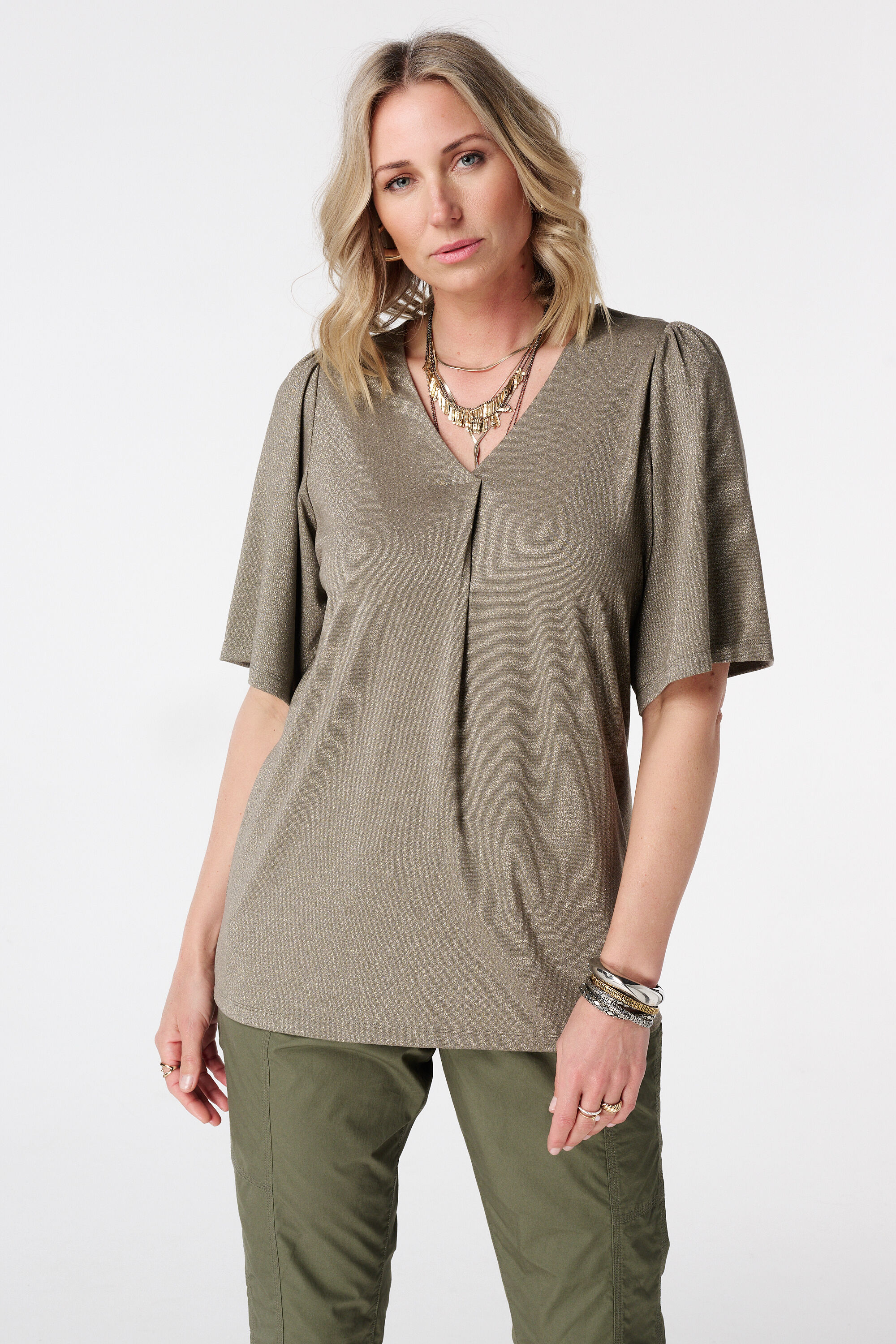 Top avec manches papillon