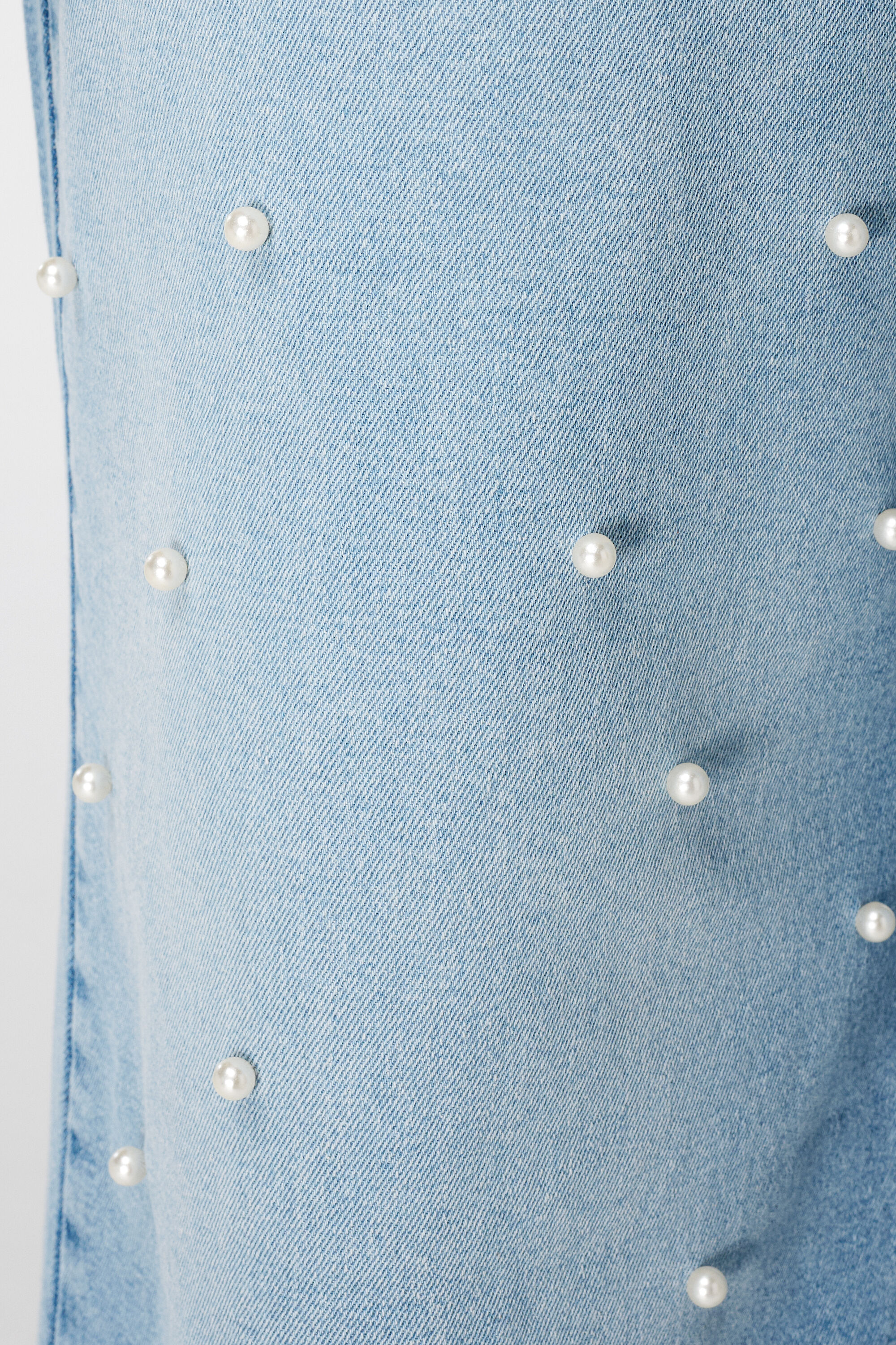 Jean wide leg avec perles image number 4