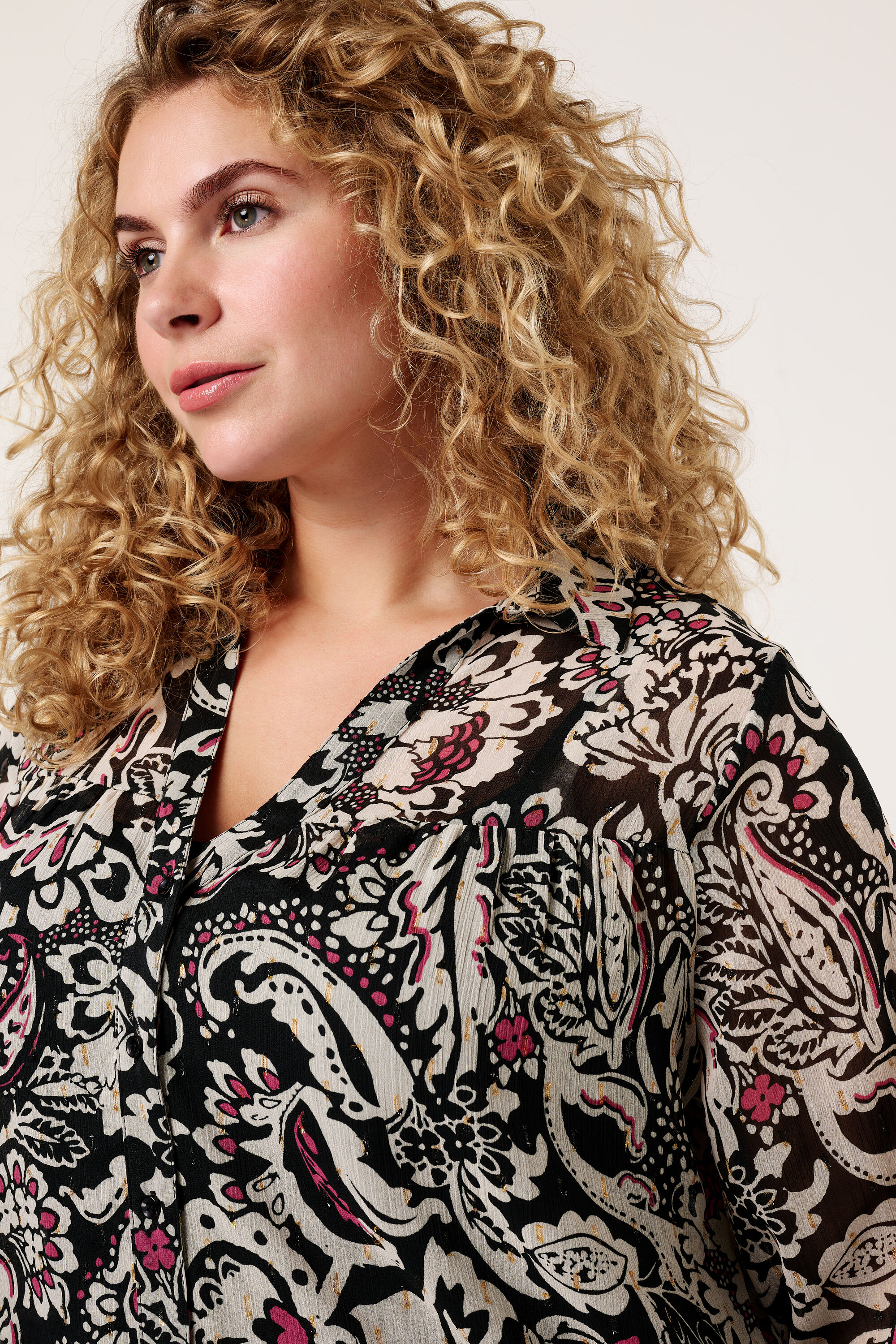 Chemisier avec imprim&eacute; image number 4