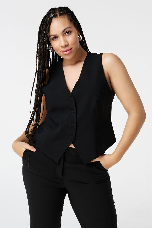 Gilet de costume avec fermeture boutonnée image number 0