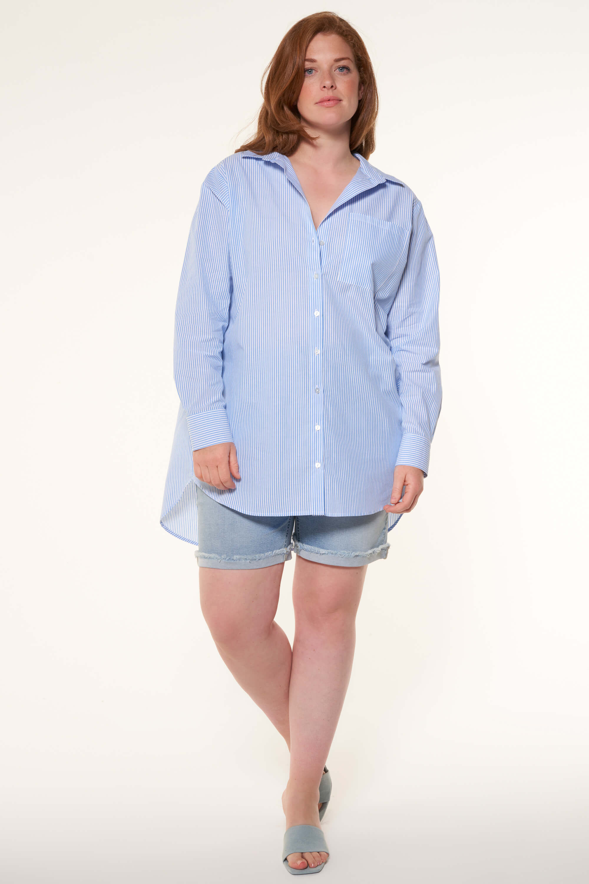 Chemisier &agrave; rayures image number 6
