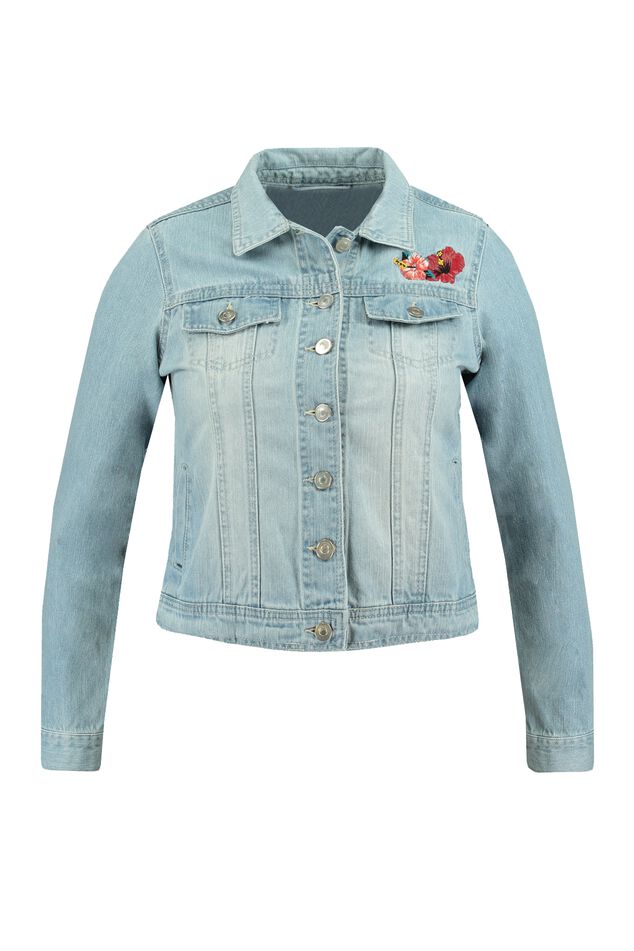 Veste en denim avec imprimé image number 1