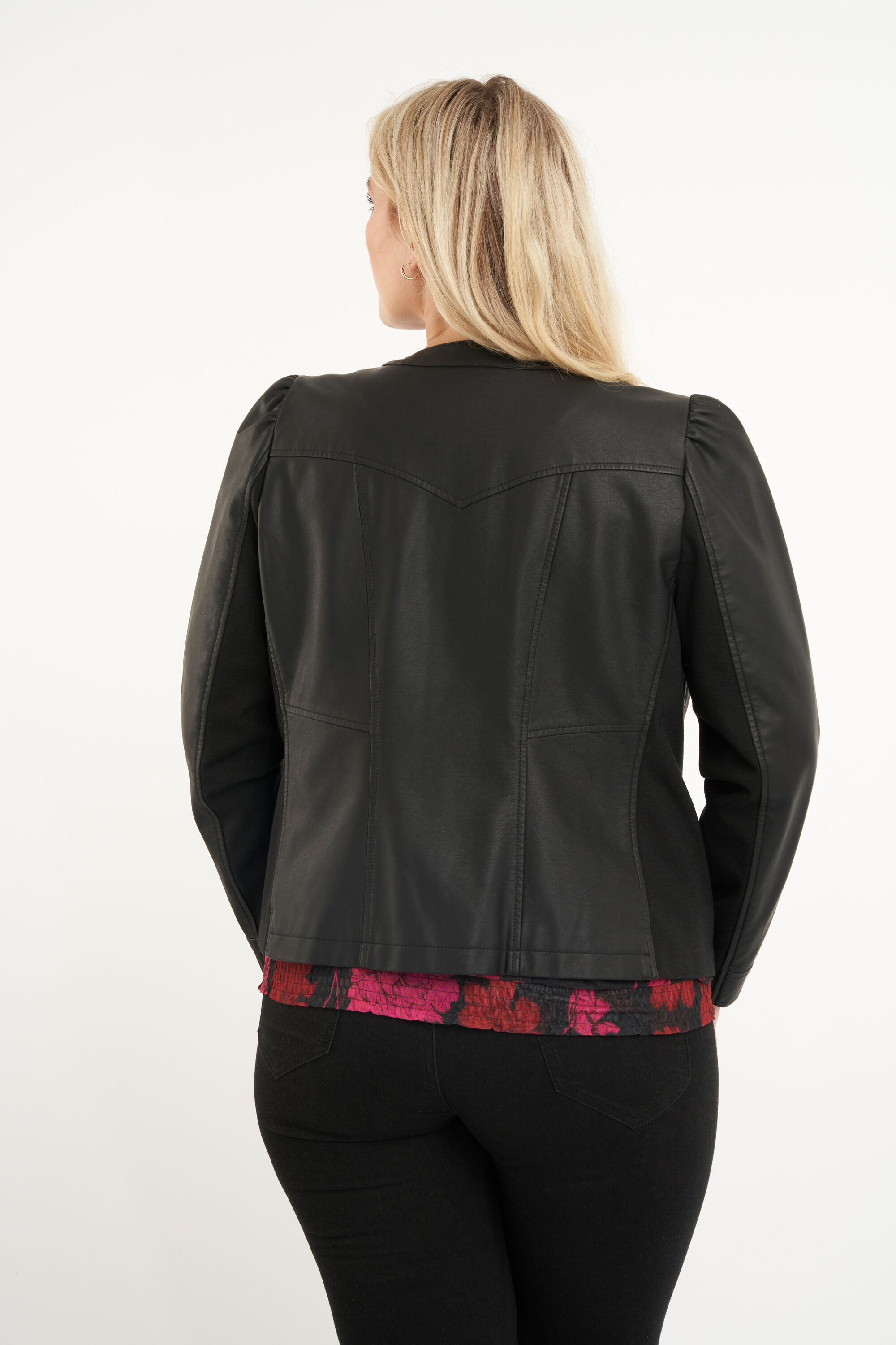 Veste motard en similicuir image number 3