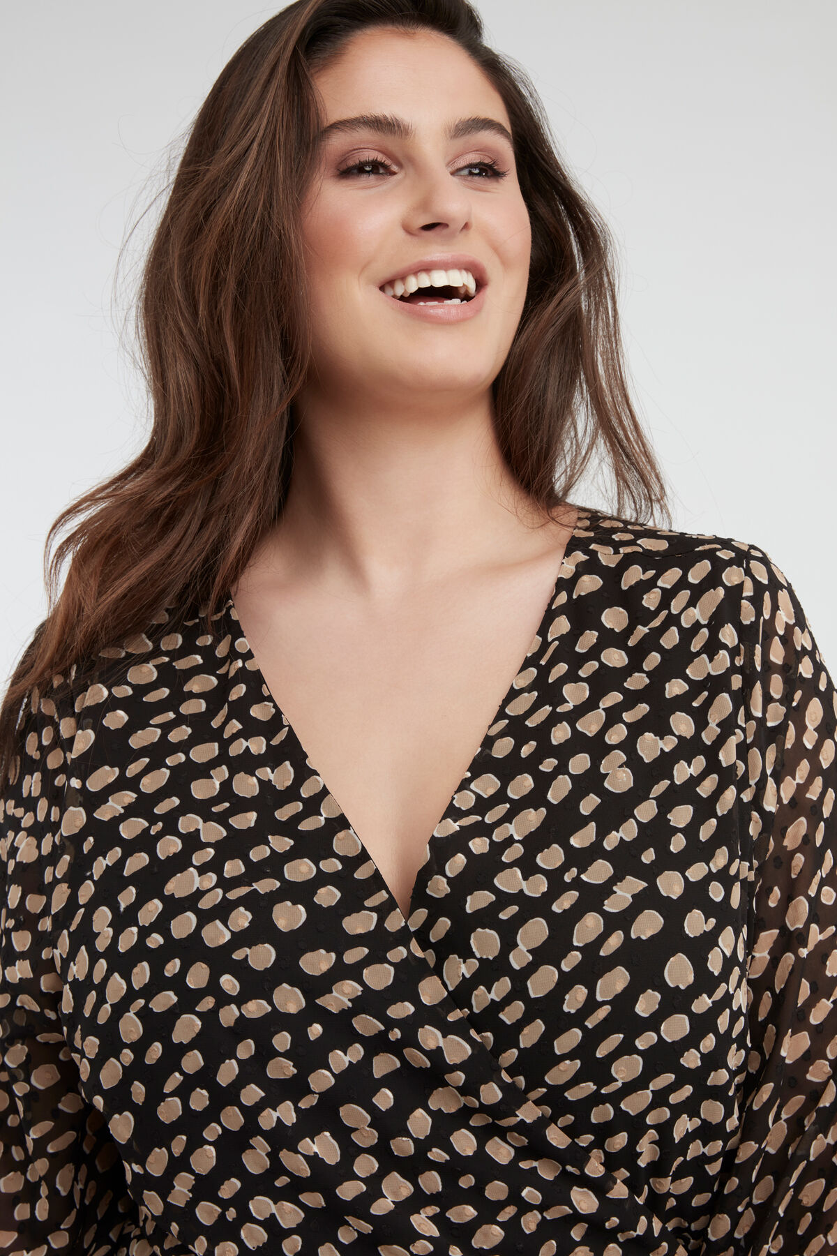 Robe portefeuille &agrave; imprim&eacute; image number 3