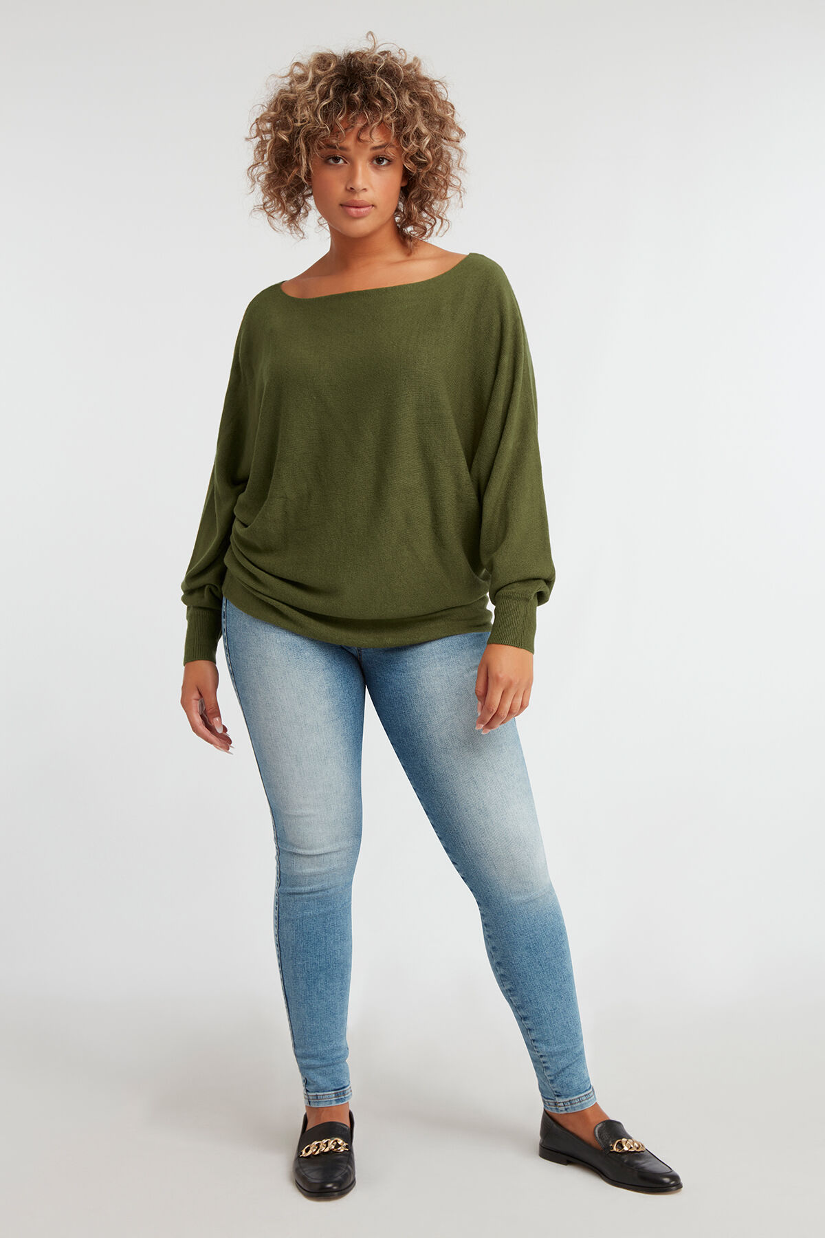 Pull-over &agrave; manches chauve-souris image number 3