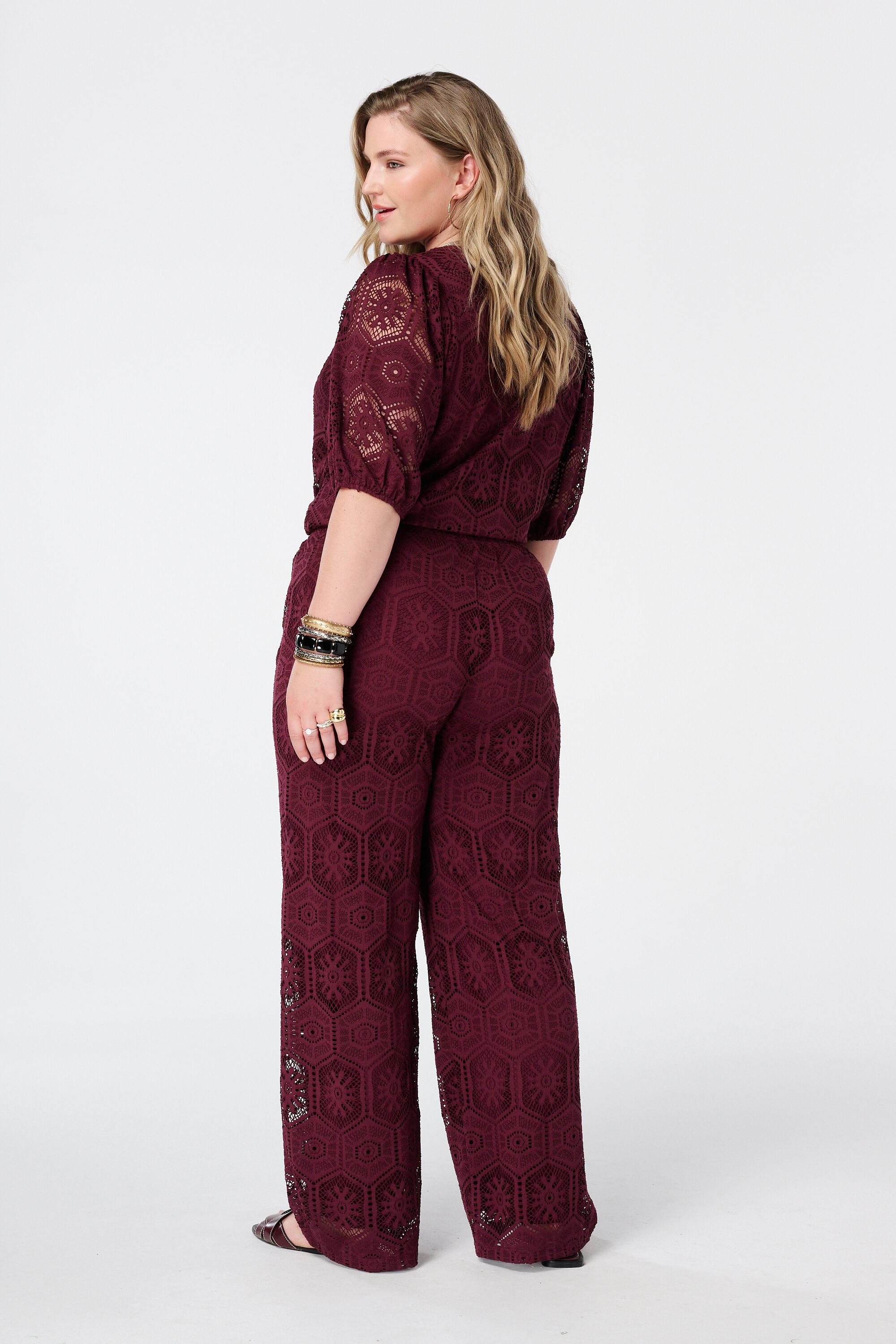 Pantalon large avec crochet image number 3