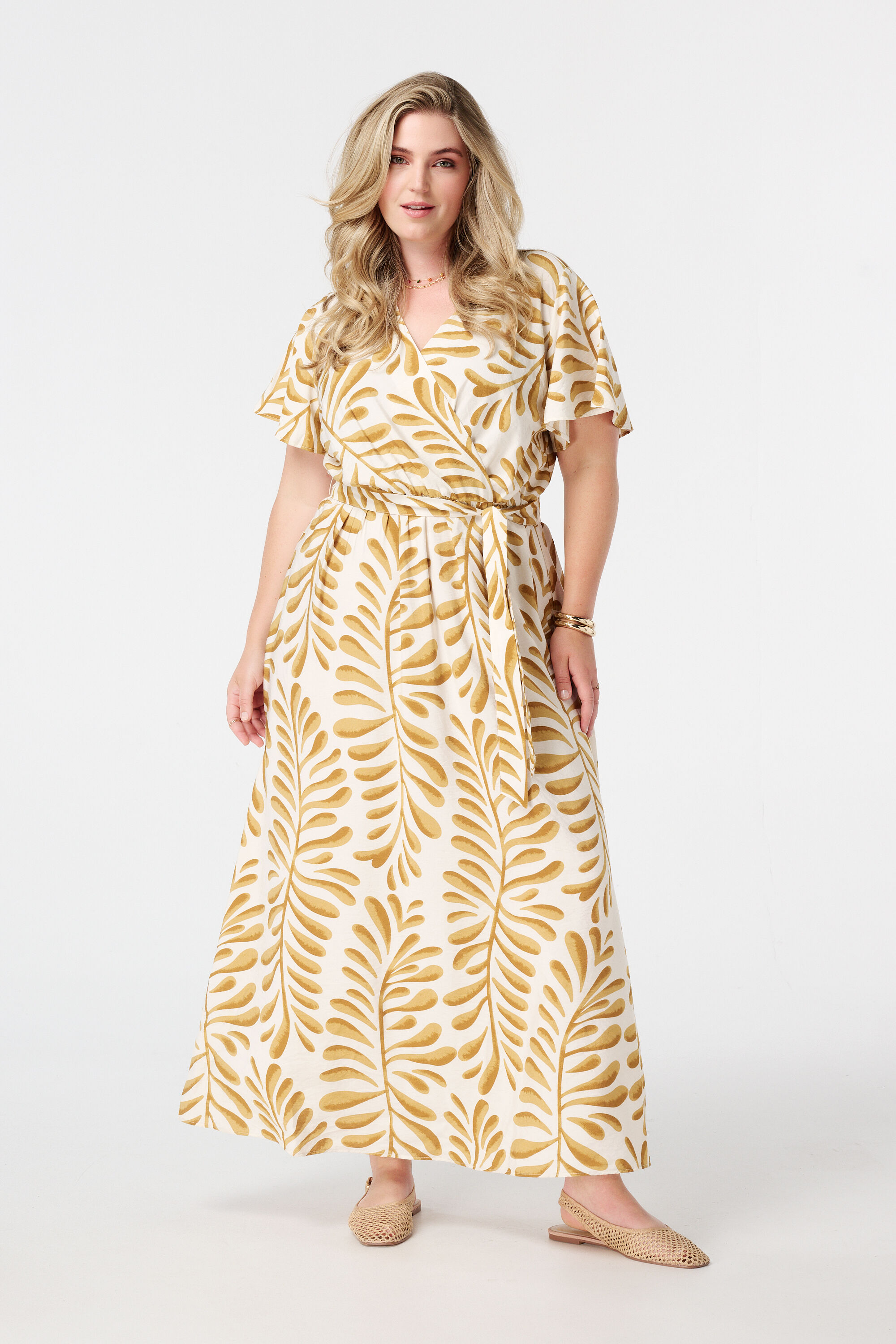  Robe &agrave; revers avec imprim&eacute; image number 5