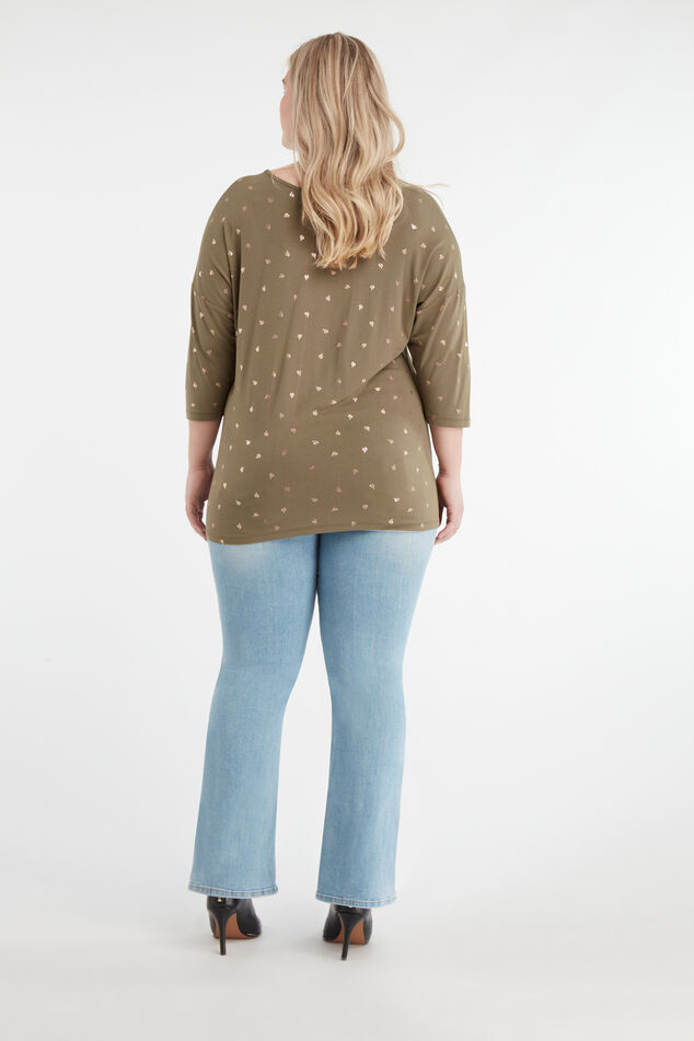 Jean évasé taille haute  image number 3