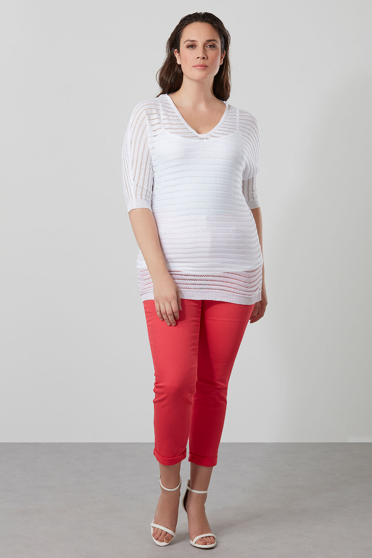 Pantalon serg&eacute; &agrave; coupe super skinny image number 4