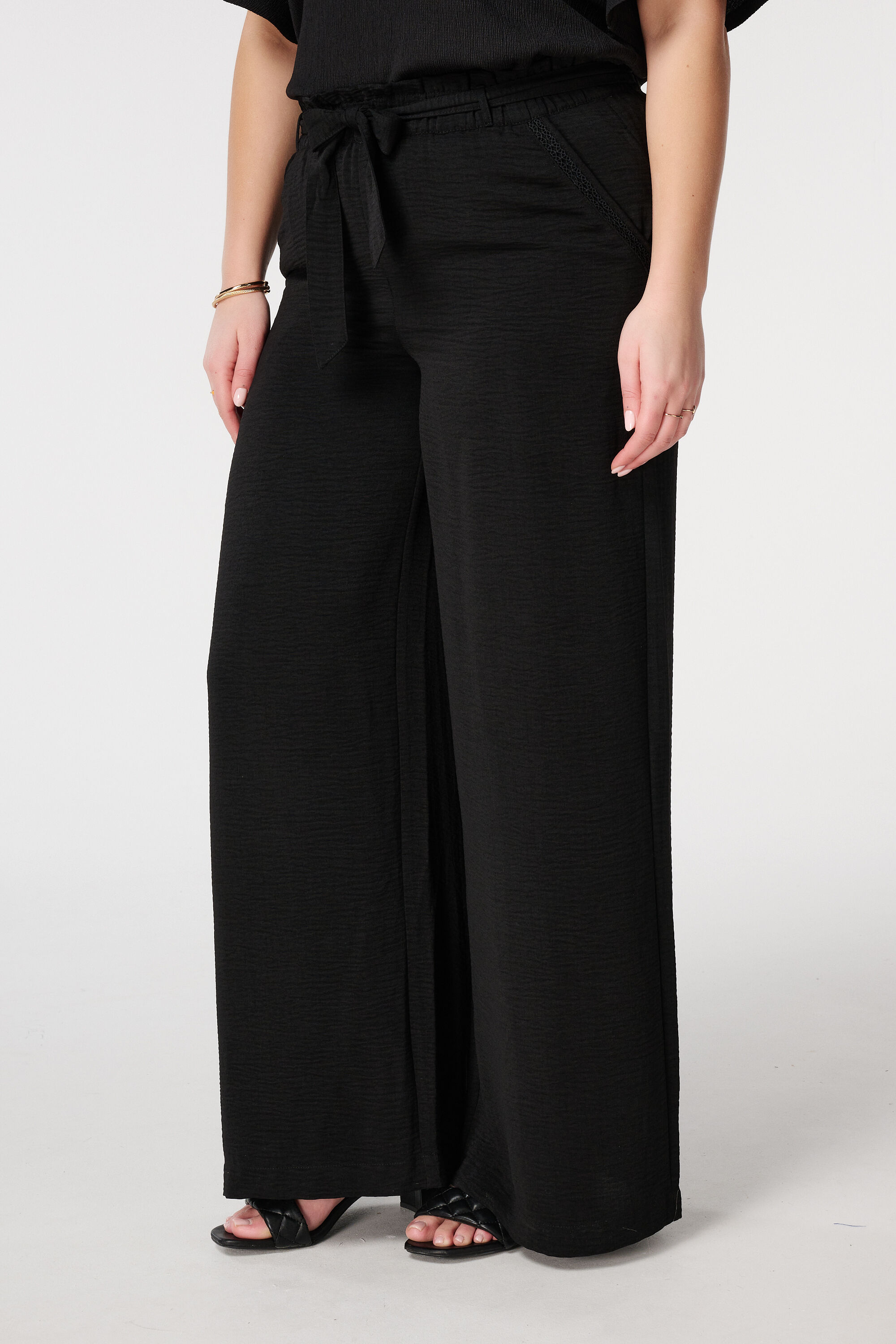 Pantalon avec taille &eacute;lastique image number 5