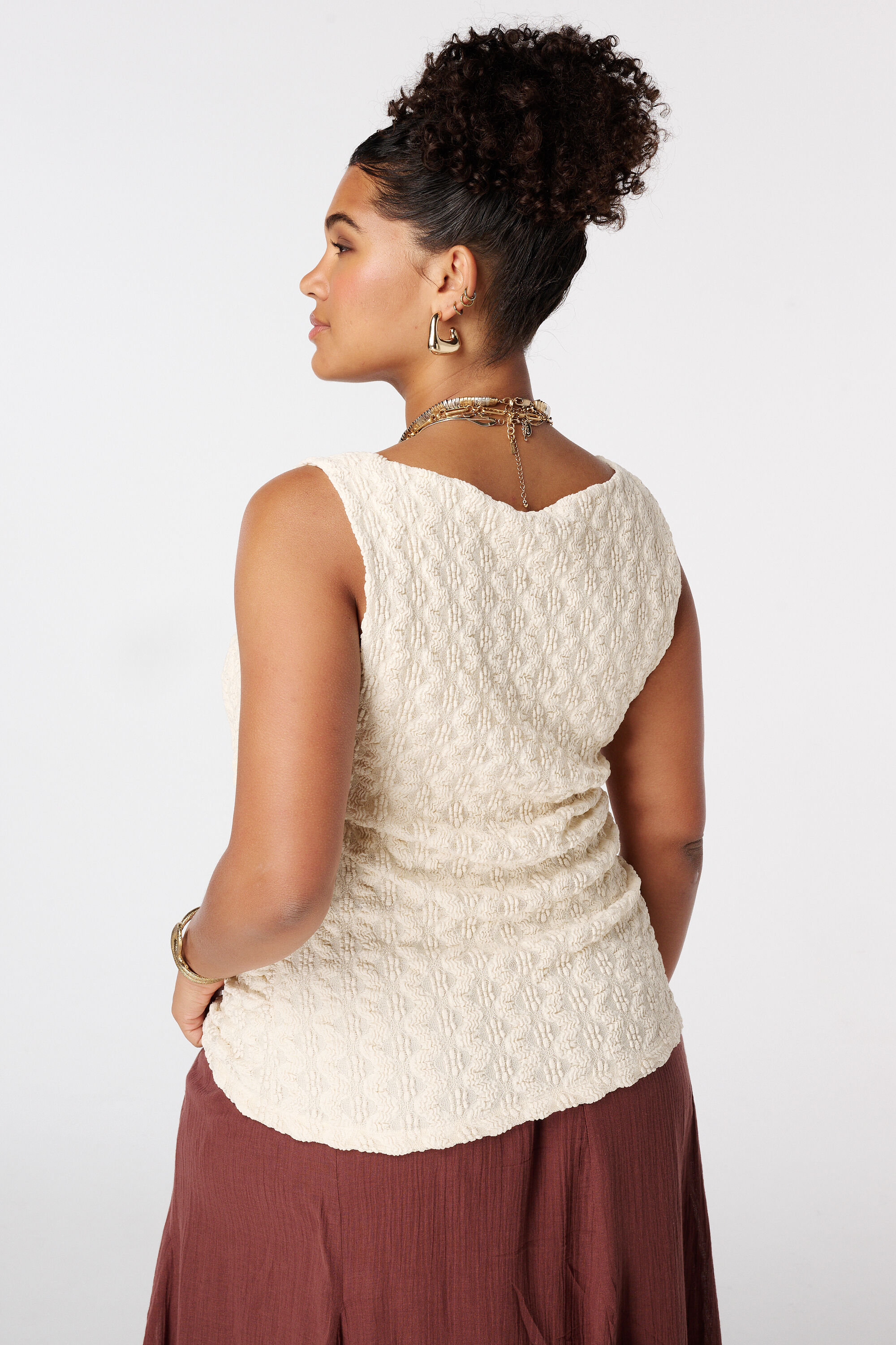 Top en dentelle sans manches image number 3