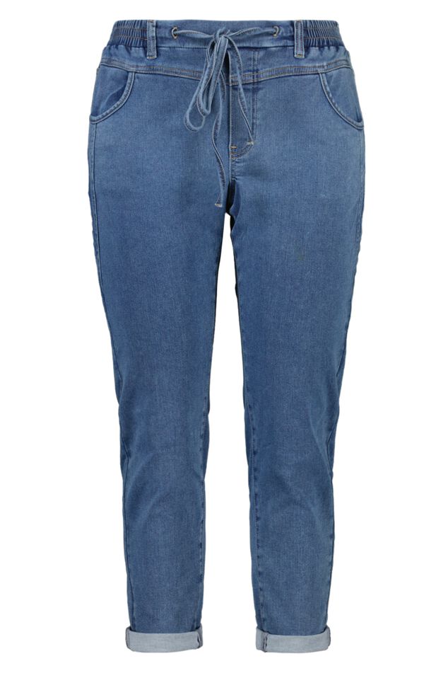 Pantalon de style jogging en denim image number 1