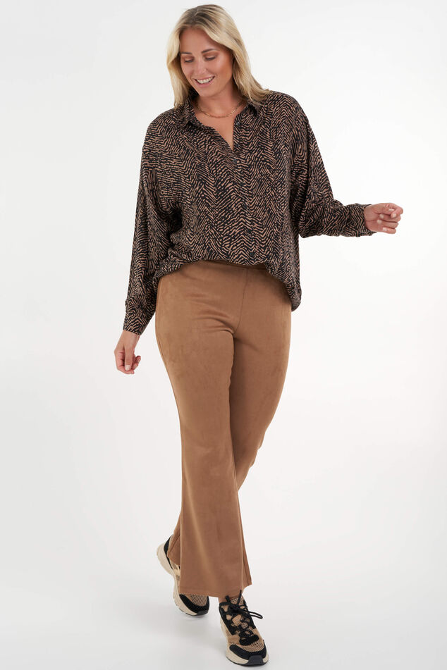 Legging évasé en daim image number 3