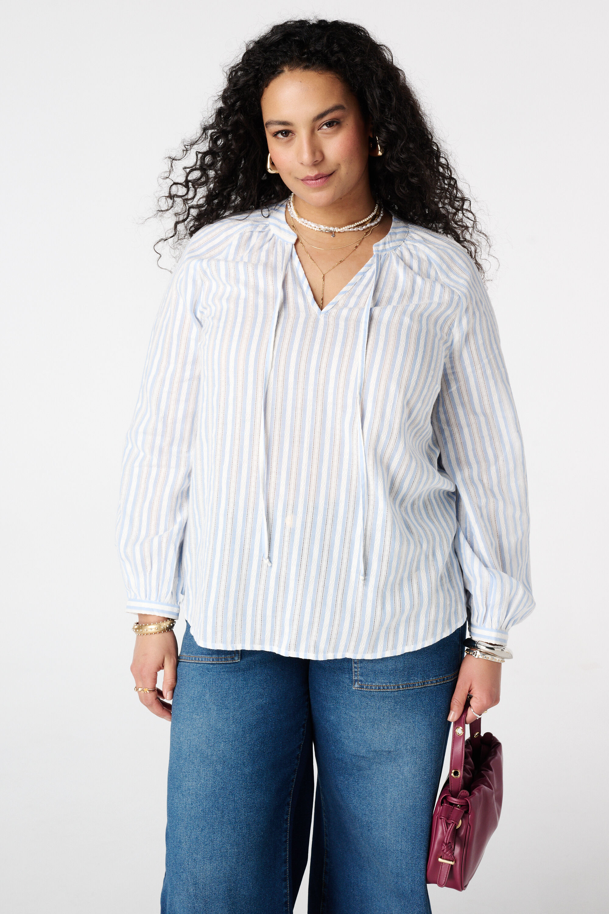 Blouse ray&eacute;e