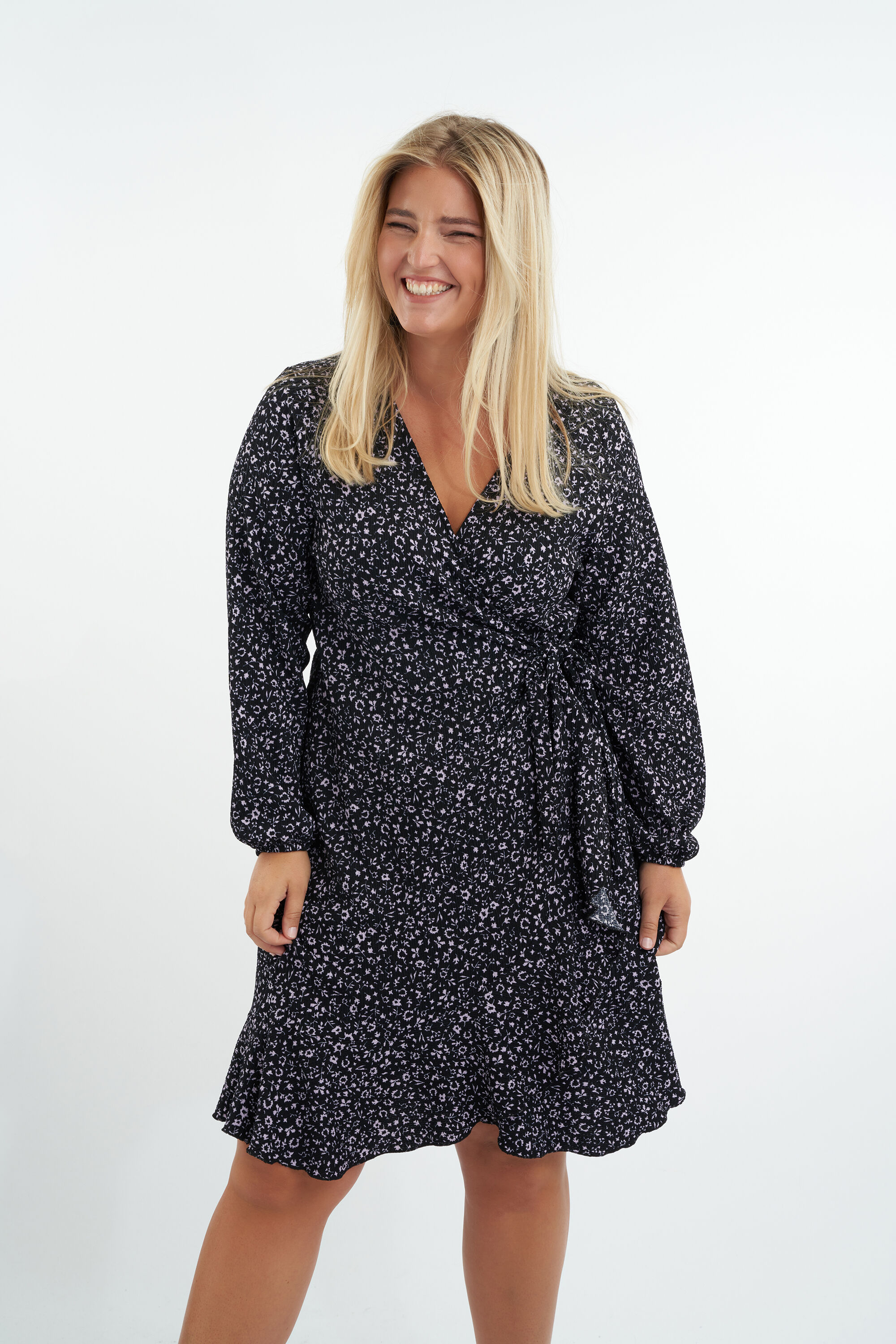 Robe portefeuille &agrave; imprim&eacute; image number 6