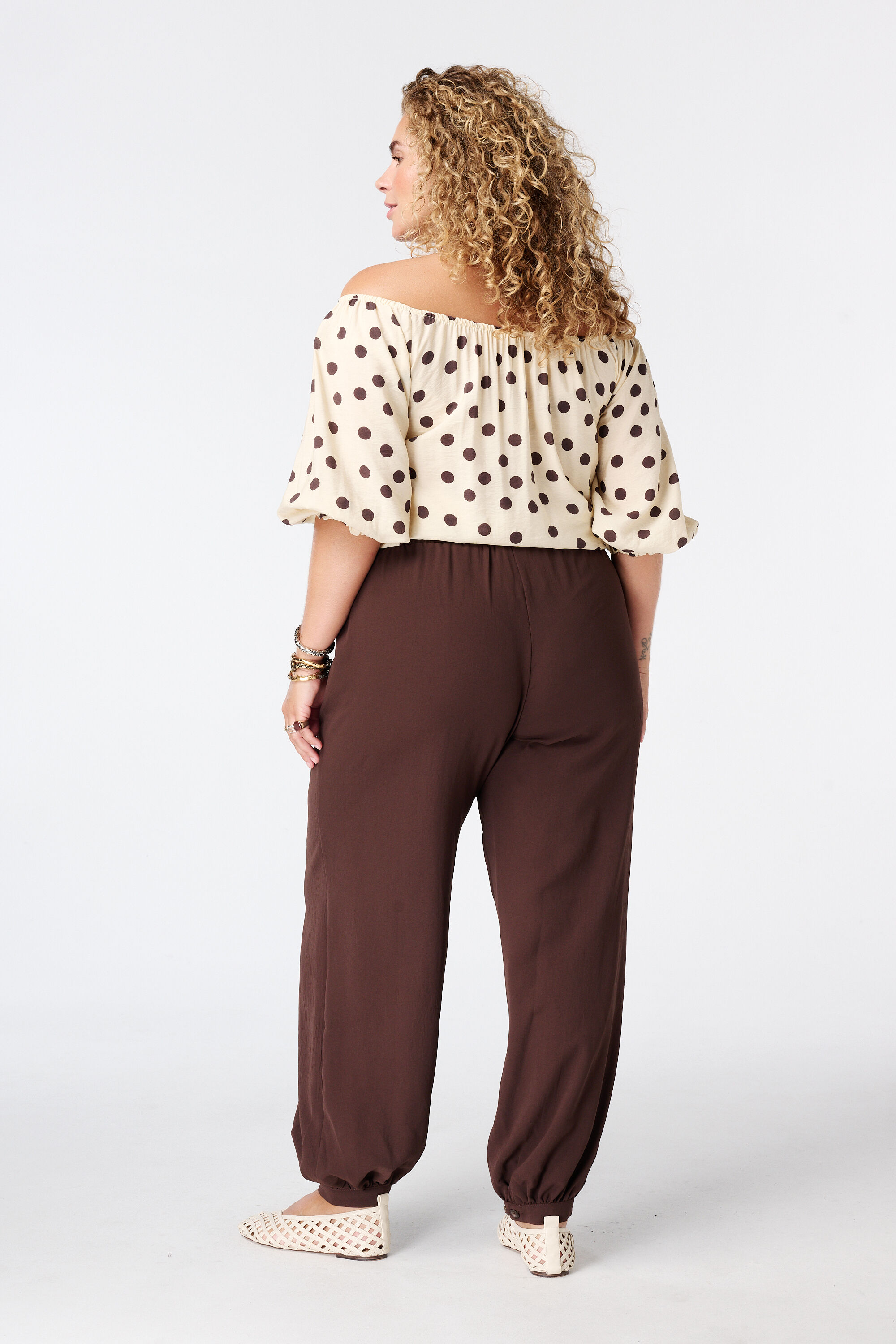 Pantalon ballon avec taille &eacute;lastique image number 3